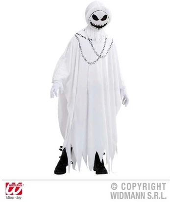 Kostiumas Widmann Evil Ghost, balta, poliesteris, 128 cm, 2 vnt.