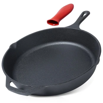 Tradicinė 30 cm ketaus keptuvė be dangos