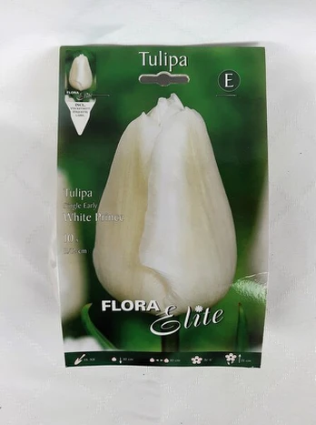 Tulpės White Prince, 10 vnt.