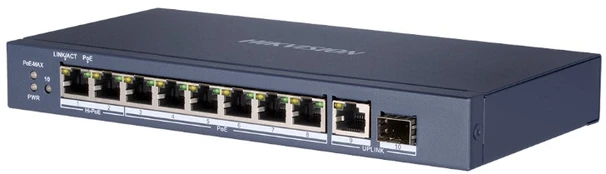 SWITCH POE DS-3E0510HP-E 8 PRIEVADŲ SFP Hikvision