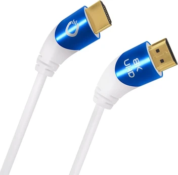 Nanocable Oehlbach Shape Magic 40 Hdmi 2.1 kabelis, 1.5m, baltas, kampinis