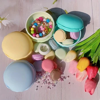 Karoliukų dėžutės rinkinys, LargeRed+4pcsMulticolor