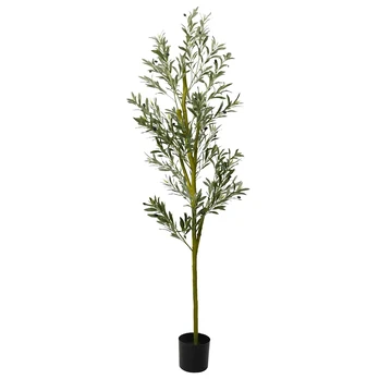 Dirbtinis alyvmedis, žalios spalvos, 200cm, 800 lapų