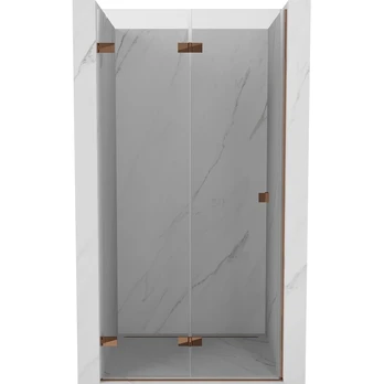 Dušo durys Mexen Lunar-F Left, 80 cm x 200 cm, rausvo aukso