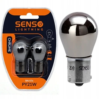 Bensontools 2x lemputė Senso Py21w oranžinė chromuota