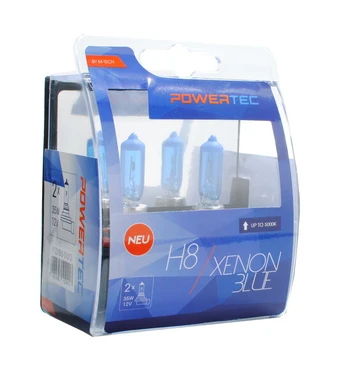 Automobilinės lemputės M-Tech Powertec XenonBlue H8 12V, 2 vnt.