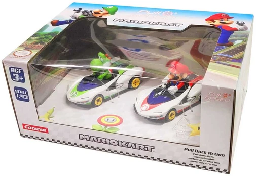 Carrera Mario Kart Mario + Yoshi Pull Speed set 2 cars