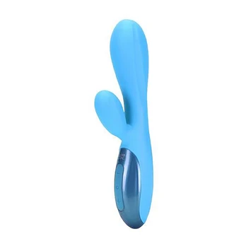 Excite Silicone Rechargeable Intimate Device with Rabbit Attachment, Purple