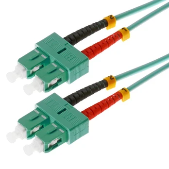 Helos šviesolaidinis kabelis SC/SC Duplex 50/125µm OM3 aqua 20,0m