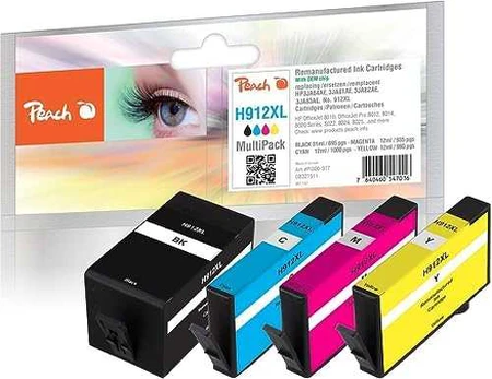 Peach Ink Saving Pack PI300-977 (compatible with HP 912XL (3YP34AE))