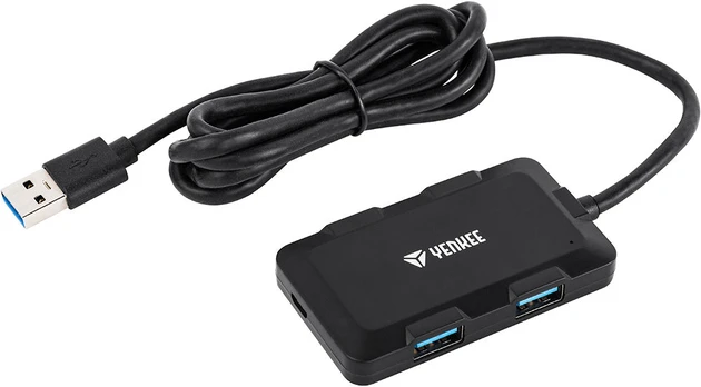 Yenkee Įkrovimo šakotuvas su 4 USB prievadais YHB 4341BK,