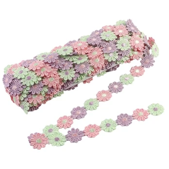 Nėrinių juosta, Purple+green+pink