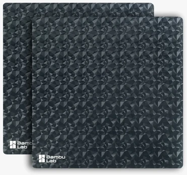 Bambu 3D Diamond Surface Sheet – 2 keičiamų lapų rinkinys – X1, P1 ir A1 serija – Bambu Lab