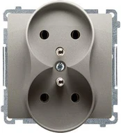 Kontakt-Simon Simon Basic lizdas su 16A satino pagrindu (BMGZ2M.01 / 29)