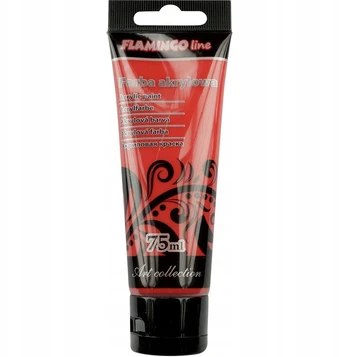 Titanum Akriliniai dažai Flamingo, 75 ml, raudoni