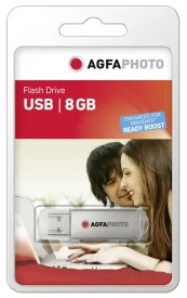 AgfaPhoto USB 2.0 silver 8GB kaina
