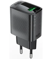 Juodas 1xUSB-A (QC/FCP/AFC) 18W pakrovėjas "Acefast A90"
