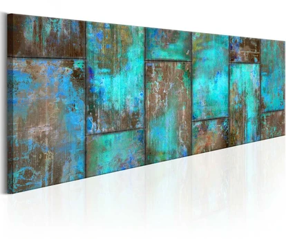 Artgeist Paveikslas - Metal Mosaic: Mėlyna