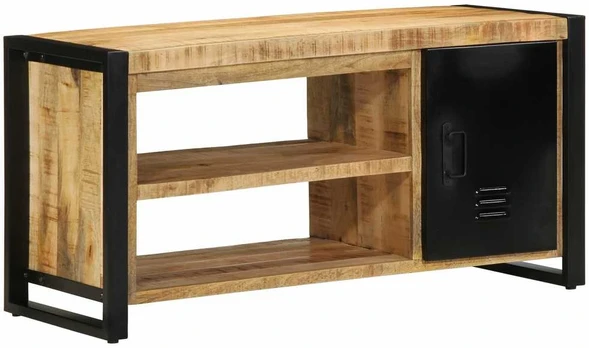 Batų suolas 100x40x50 cm Kieta šiurkšti mango mediena