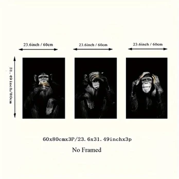 Paveikslas, 3 dalys, 24x32 colių (60x80cm)x3p