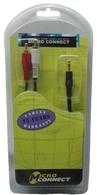 Kabelis MicroConnect Jack 3.5mm - RCA (Cinch) x2 5m juoda (AUDLC5G)