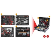 Universalus įrankių komplektas 1/4"+1/2" 127 vnt, KS Tools kaina