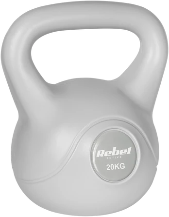 Kettlebell bitumiczny 20 kg pilka REBEL ACTIVE