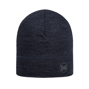 Buff Merino Lightweight Beanie Solid Night Blue Žieminė kepurė