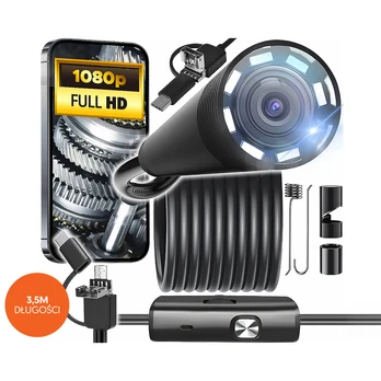 Lamex Endoscope camera 3.5m lens 8/7/5.5mm USB-C/Micro-USB LTC