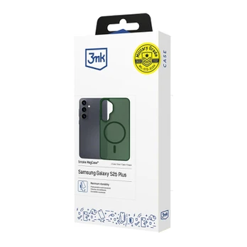 Dėklas 3MK Smoke MagCase do Samsung Galaxy S26+ žalia