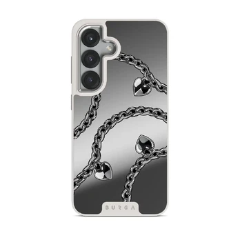 Cold Heart - Samsung Galaxy S25 Case, Elite Mirror Light (Magnetic) / Silver