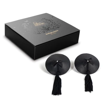 Bijoux Indiscrets - Burlesque Pasties Black spenelių lipdukai