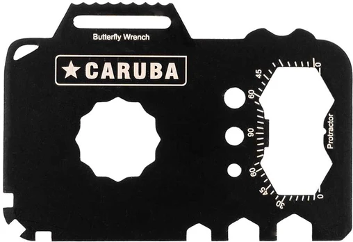 Įrankis - Caruba Multitool Card Compact Wallet Tool with Bottle Opener, Hex Keys, Ruler