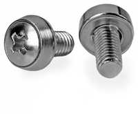 StarTech 12-24 RACK SCREWS - 50 PACK/50 PACK - NICKEL-PLATED