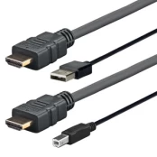 Kabelis Vivolink HDMI / USB, HDMI / USB-B, 4 m, juoda kaina