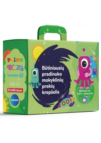 Pradinuko prekių krepšelis mergaitei
