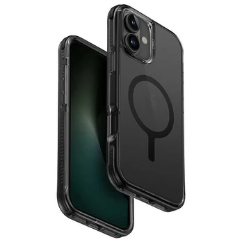 UNIQ etui Combat iPhone 16 Plus 6.7" Magclick Charging juoda|carbon juodas