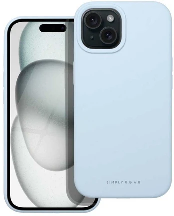 Dėklas Roar Cloud-Skin Case - for iPhone 15 Light Mėlyna