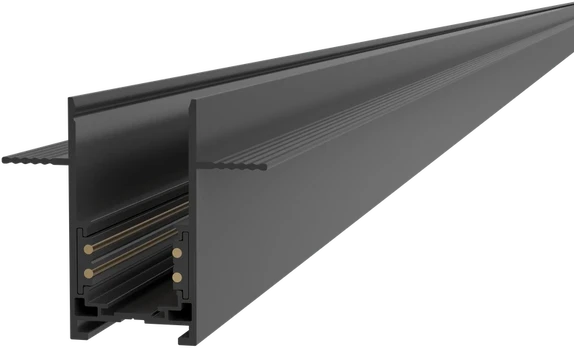 Priglaistomas magnetinis bėgelis LUXSONN, juodas, 3m