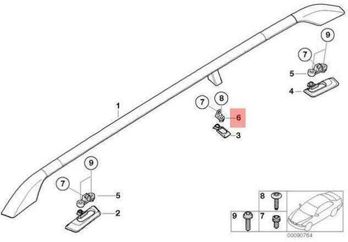 Bmw E36 Adapteris Mitte Links 51138183317
