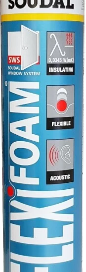 Sandarinimo putos SOUDAL Flexifoam Gun, akustinės, 750 ml kaina
