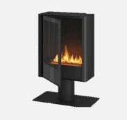 INFIRE INPURO STAND BLACK pastatomas biožidinys