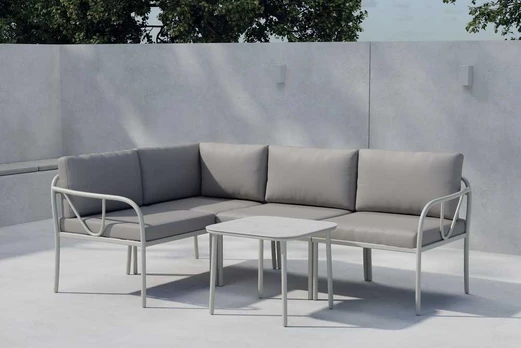 Venture Design Kampinė sofa, ruda, smėlio