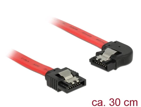 Delock SATA - SATA, 0,3m, raudona (83963)