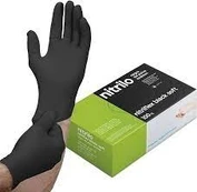 Juodos nitrilinės pirštinės NITRIFLEX BLACK SOFT, 100 vnt., 3,5 g - L