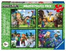 Puzzles 4x100 elements Minecraft kaina