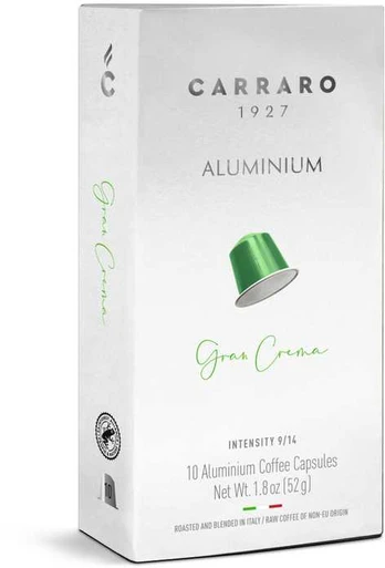 Kavos kapsulės CARRARO Nespresso GRAN CREMA 10 vnt., 52 g