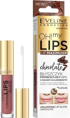 Lūpų blizgis Eveline Oh! My Lips Lip Maximizer Chocolate, 4.5ml