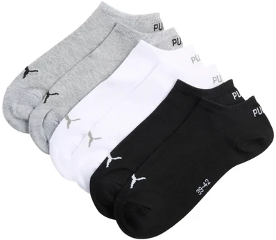 Kojinės Puma Sneaker Plain 3 pak szaro, balta, juoda 938624 17 (43-46)