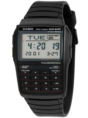 Laikrodis vyrams Casio Databank Calculator Steel